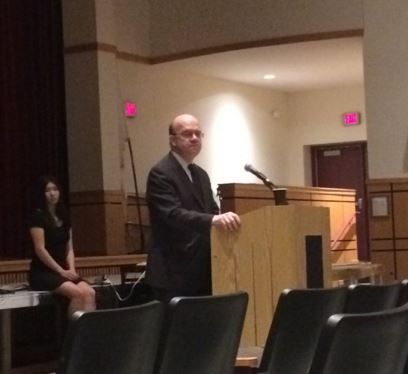 Congressman Jim McGovern visits WHS seniors.