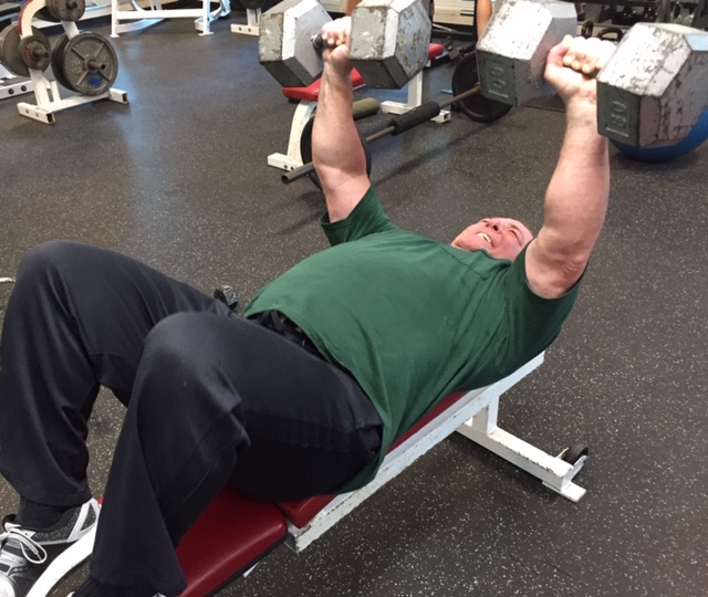 WHS custodian Mr. Trippi enjoys working out to activate his mind.