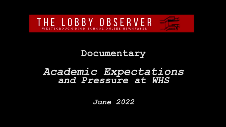 J2 Documentary: Academic Expectations and Pressure at WHS