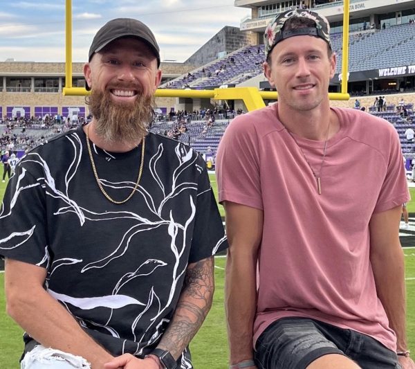 Brothers Pat (left) and Tim Curran run Curran Media, which has been successful working with college athletes who have large social media followings. (Courtesy of Curran Media)