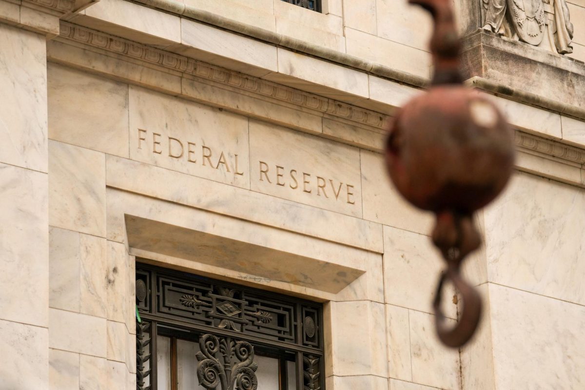 View of the facade as construction continues on the Federal Reserve Board Building, during the Federal Open Market Committee meeting on interest rate policy at the Federal Reserve in Washington, D.C., U.S., September 17, 2025. REUTERS/Ken Cedeno