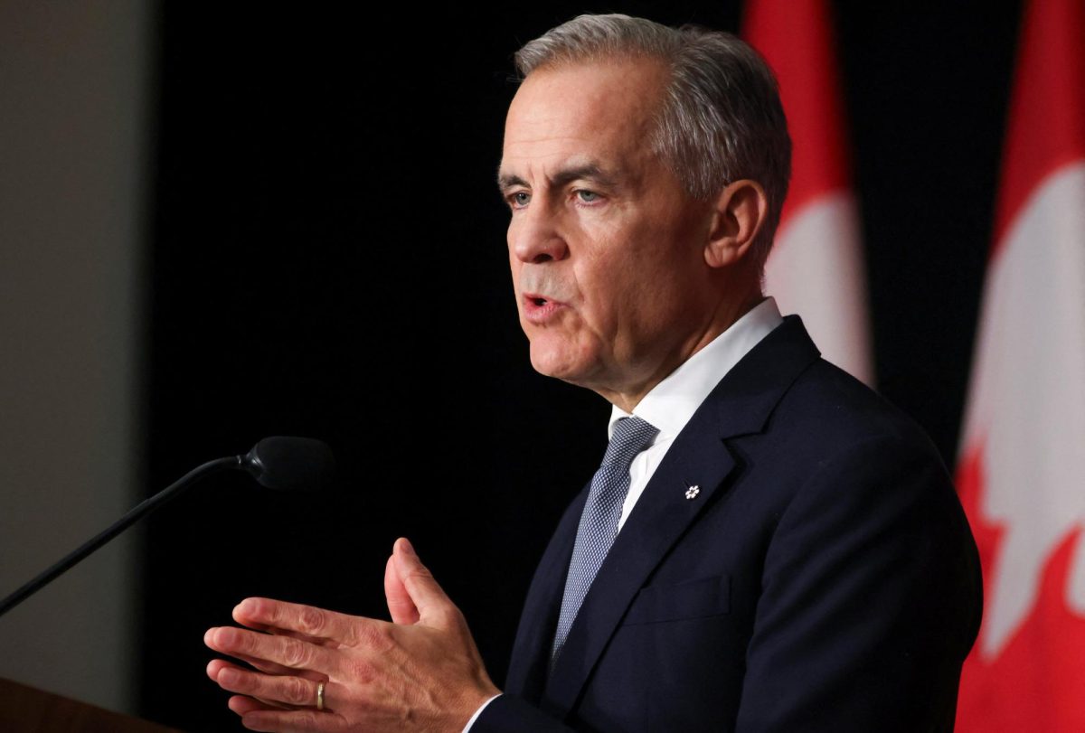 Canada's Prime Minister Mark Carney makes a live address on Canada’s plan to build a stronger economy, in advance of the 2025 Budget, in Ottawa, Ontario, Canada, October 22, 2025.  REUTERS/Patrick Doyle